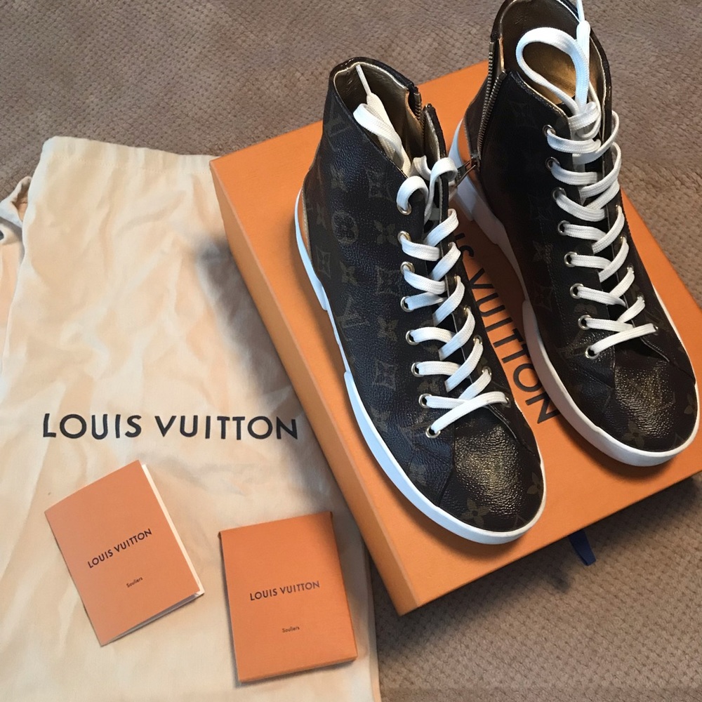 Authentic Louis Vuitton women Stellar Sneaker Boot